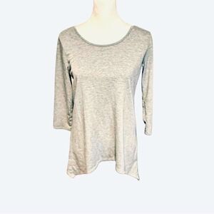 Ava James Gray Long Sleeve Shirt SZ S
